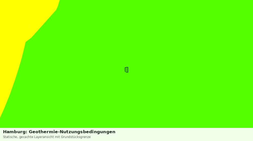 Statische Kartenansicht: Hamburg: Geothermie-Nutzungsbedingungen