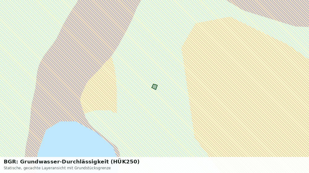 Statische Kartenansicht: BGR: Grundwasser-Durchlässigkeit (HÜK250)