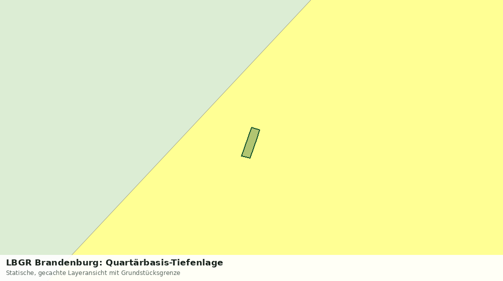 Statische Kartenansicht: LBGR Brandenburg: Quartärbasis-Tiefenlage