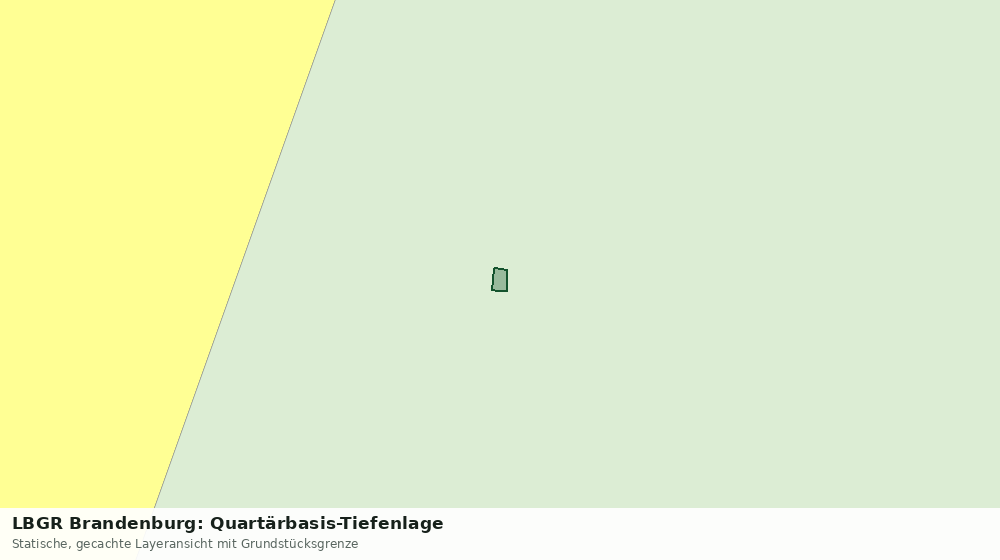 Statische Kartenansicht: LBGR Brandenburg: Quartärbasis-Tiefenlage