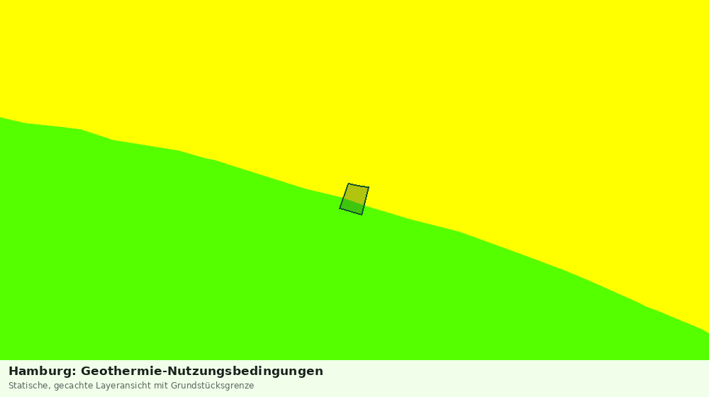 Statische Kartenansicht: Hamburg: Geothermie-Nutzungsbedingungen
