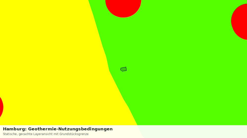 Statische Kartenansicht: Hamburg: Geothermie-Nutzungsbedingungen