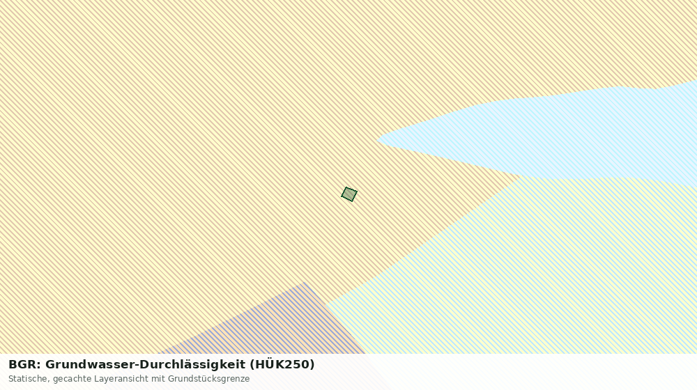 Statische Kartenansicht: BGR: Grundwasser-Durchlässigkeit (HÜK250)