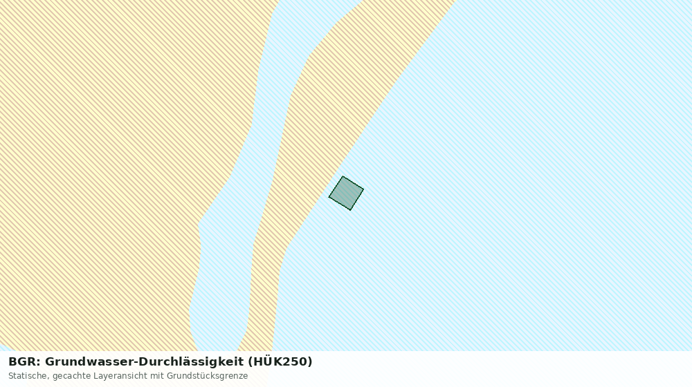 Statische Kartenansicht: BGR: Grundwasser-Durchlässigkeit (HÜK250)