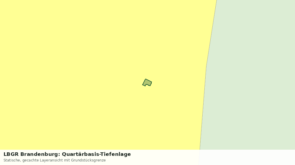 Statische Kartenansicht: LBGR Brandenburg: Quartärbasis-Tiefenlage