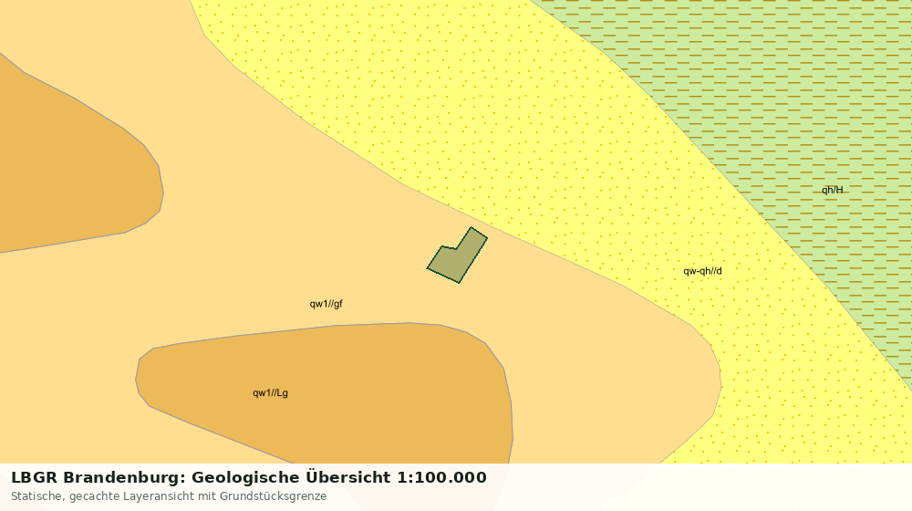 Statische Kartenansicht: LBGR Brandenburg: Geologische Übersicht 1:100.000