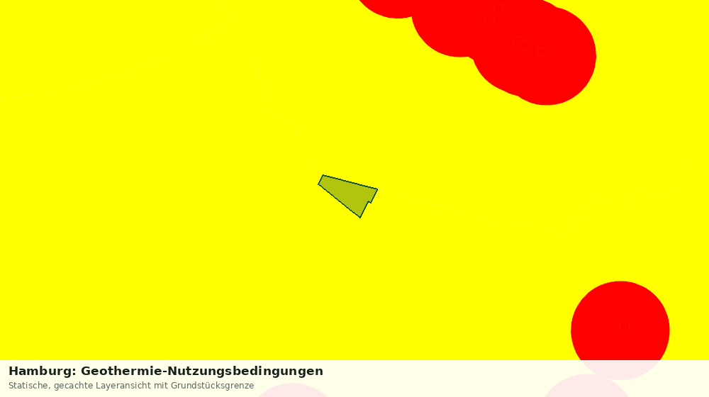 Statische Kartenansicht: Hamburg: Geothermie-Nutzungsbedingungen