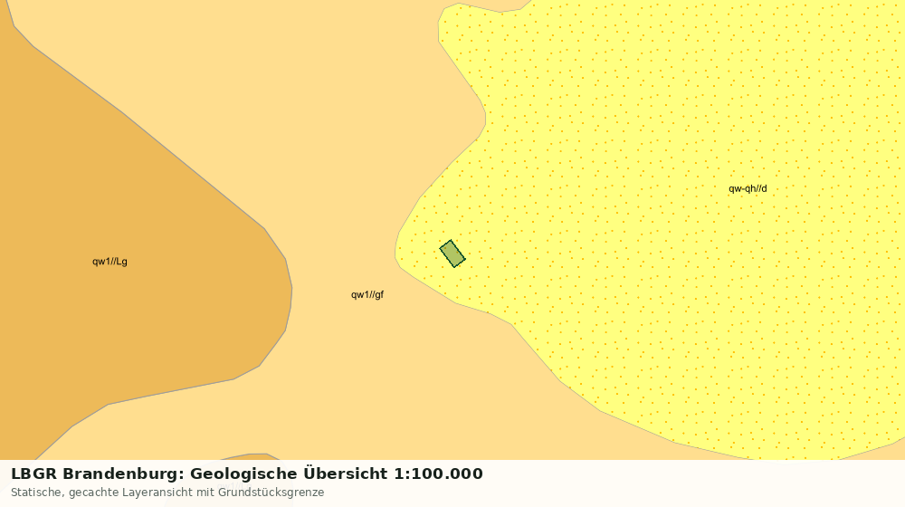 Statische Kartenansicht: LBGR Brandenburg: Geologische Übersicht 1:100.000