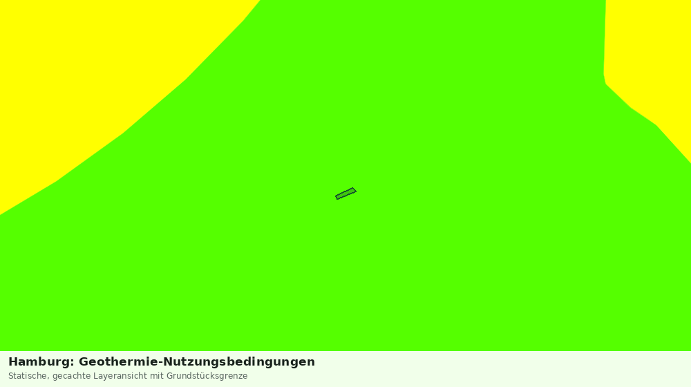Statische Kartenansicht: Hamburg: Geothermie-Nutzungsbedingungen