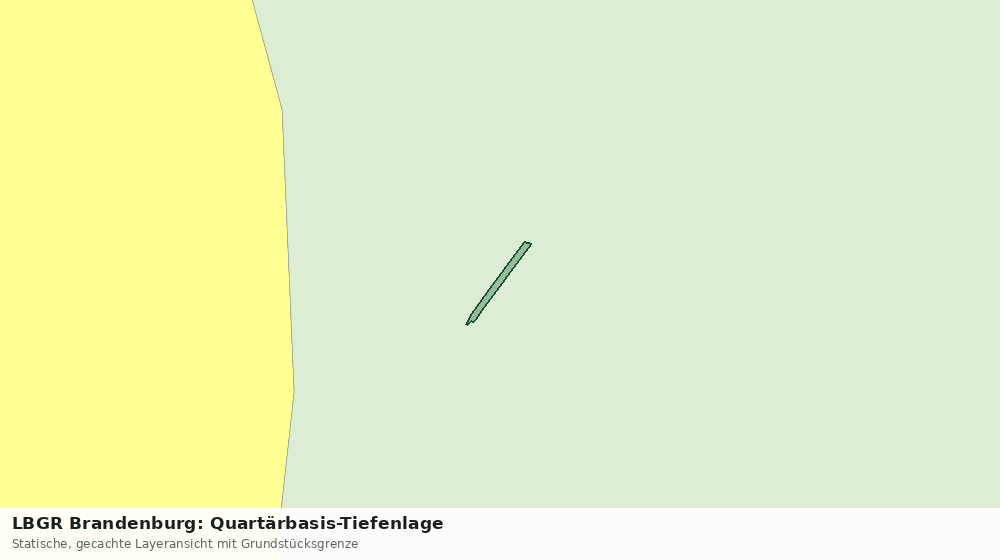 Statische Kartenansicht: LBGR Brandenburg: Quartärbasis-Tiefenlage