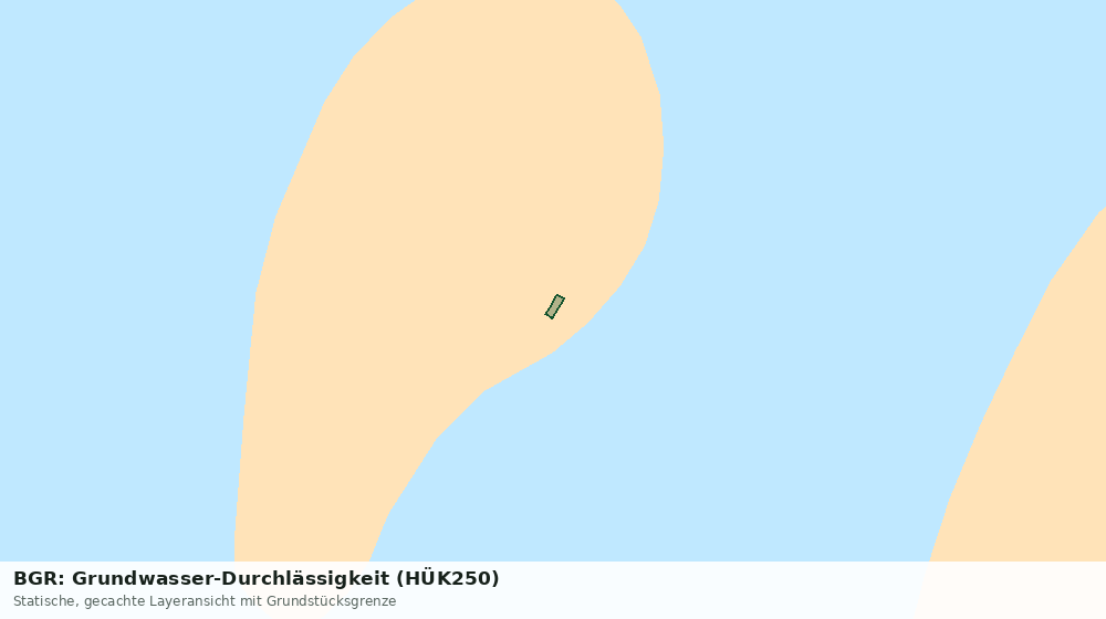 Statische Kartenansicht: BGR: Grundwasser-Durchlässigkeit (HÜK250)