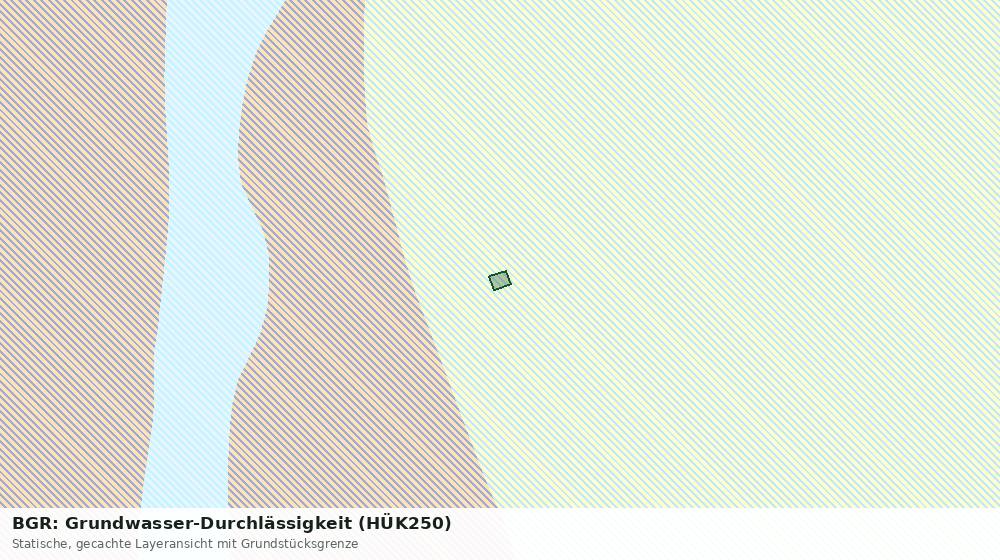 Statische Kartenansicht: BGR: Grundwasser-Durchlässigkeit (HÜK250)