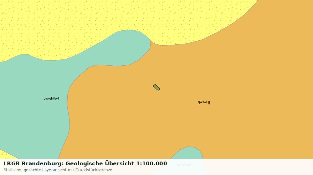 Statische Kartenansicht: LBGR Brandenburg: Geologische Übersicht 1:100.000