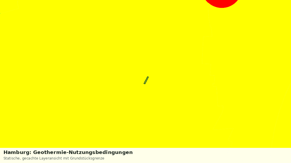 Statische Kartenansicht: Hamburg: Geothermie-Nutzungsbedingungen