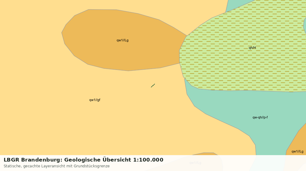 Statische Kartenansicht: LBGR Brandenburg: Geologische Übersicht 1:100.000