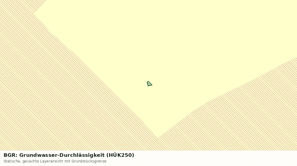 Statische Kartenansicht: BGR: Grundwasser-Durchlässigkeit (HÜK250)