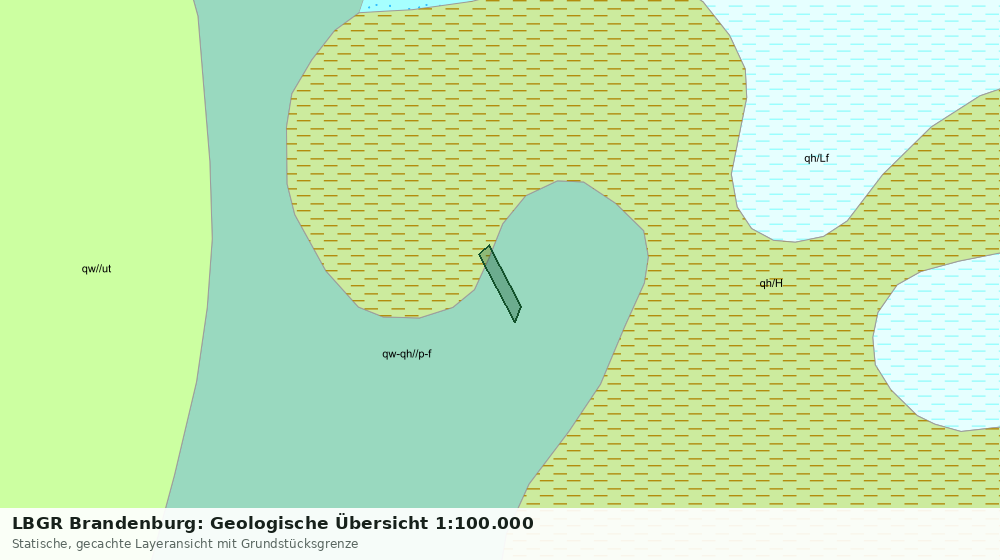 Statische Kartenansicht: LBGR Brandenburg: Geologische Übersicht 1:100.000