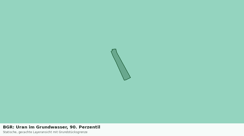 Statische Kartenansicht: BGR: Uran im Grundwasser, 90. Perzentil
