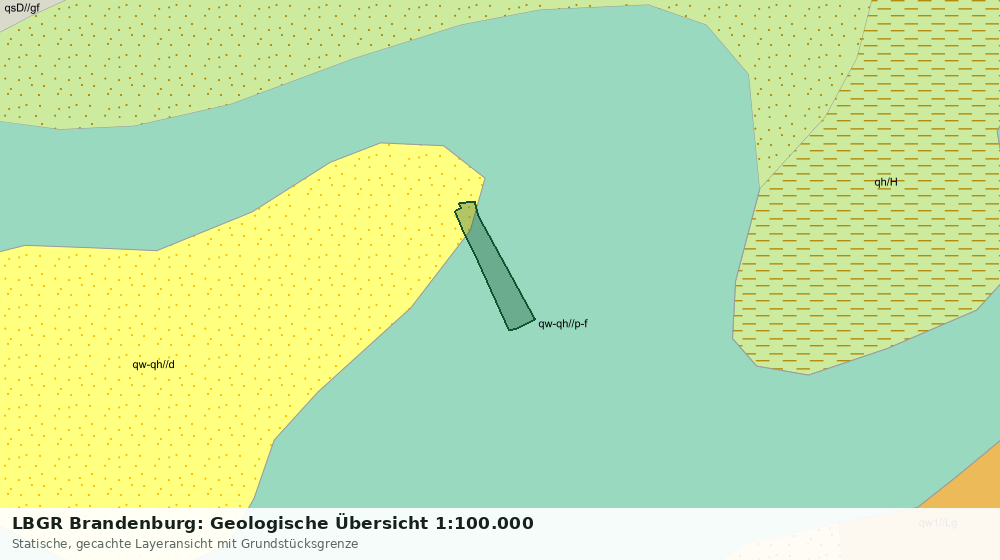 Statische Kartenansicht: LBGR Brandenburg: Geologische Übersicht 1:100.000