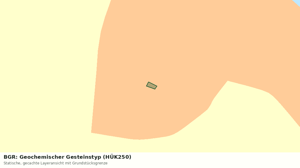 Statische Kartenansicht: BGR: Geochemischer Gesteinstyp (HÜK250)
