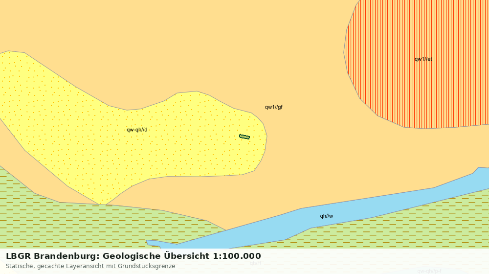 Statische Kartenansicht: LBGR Brandenburg: Geologische Übersicht 1:100.000