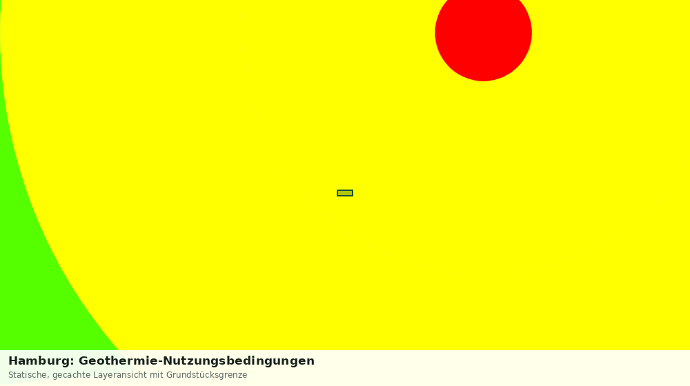 Statische Kartenansicht: Hamburg: Geothermie-Nutzungsbedingungen