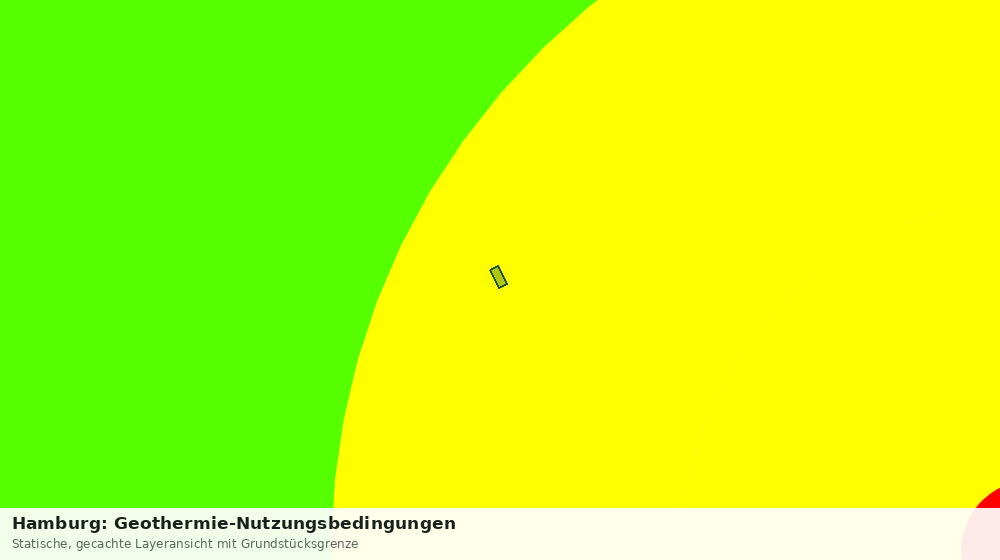 Statische Kartenansicht: Hamburg: Geothermie-Nutzungsbedingungen