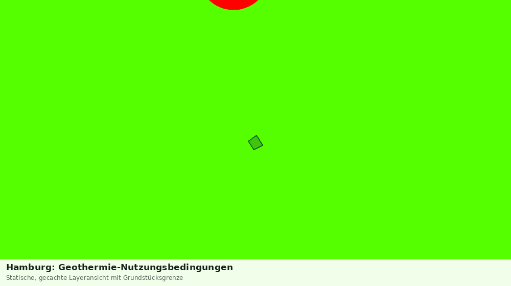 Statische Kartenansicht: Hamburg: Geothermie-Nutzungsbedingungen