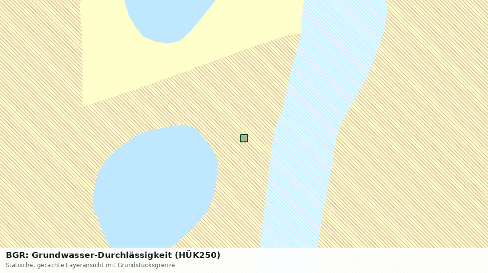 Statische Kartenansicht: BGR: Grundwasser-Durchlässigkeit (HÜK250)
