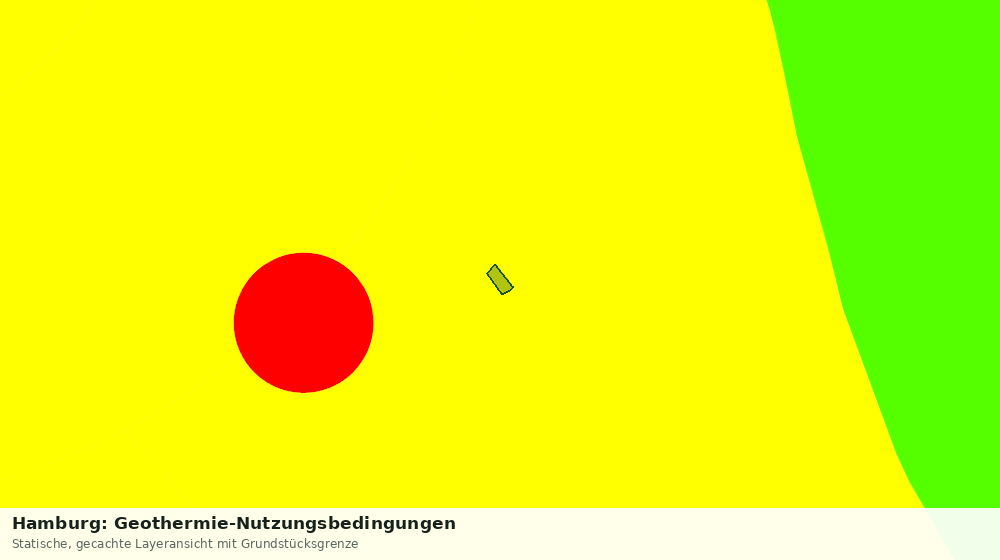 Statische Kartenansicht: Hamburg: Geothermie-Nutzungsbedingungen