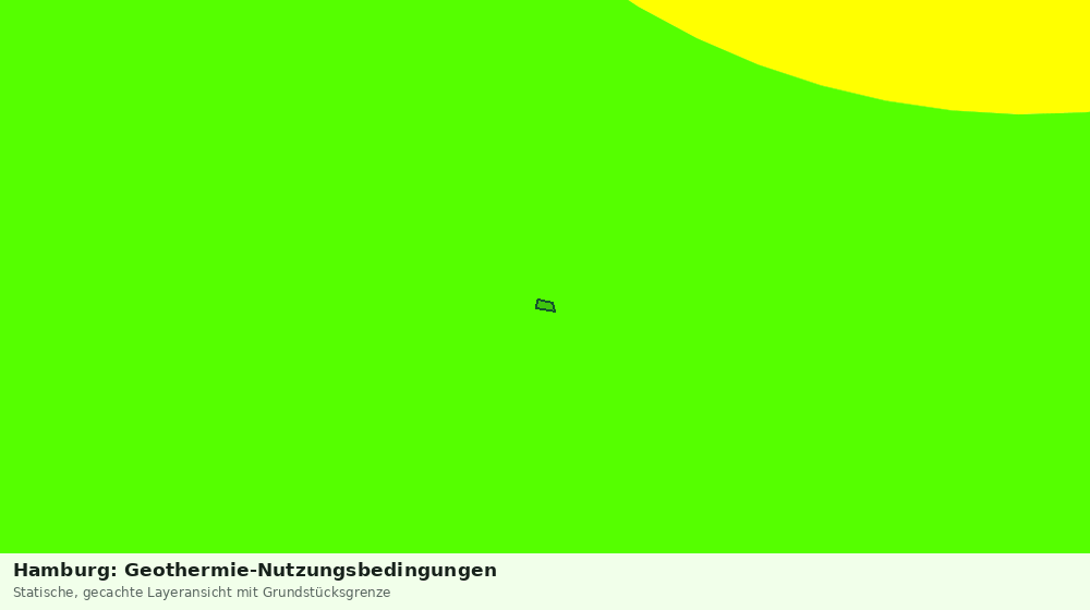 Statische Kartenansicht: Hamburg: Geothermie-Nutzungsbedingungen
