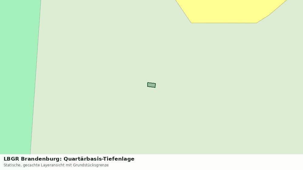 Statische Kartenansicht: LBGR Brandenburg: Quartärbasis-Tiefenlage