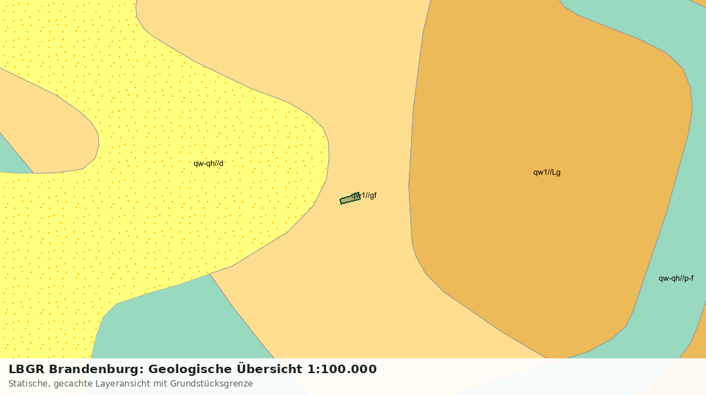 Statische Kartenansicht: LBGR Brandenburg: Geologische Übersicht 1:100.000