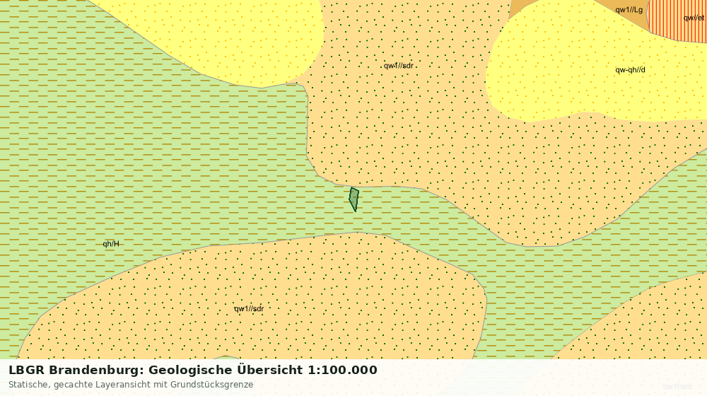 Statische Kartenansicht: LBGR Brandenburg: Geologische Übersicht 1:100.000