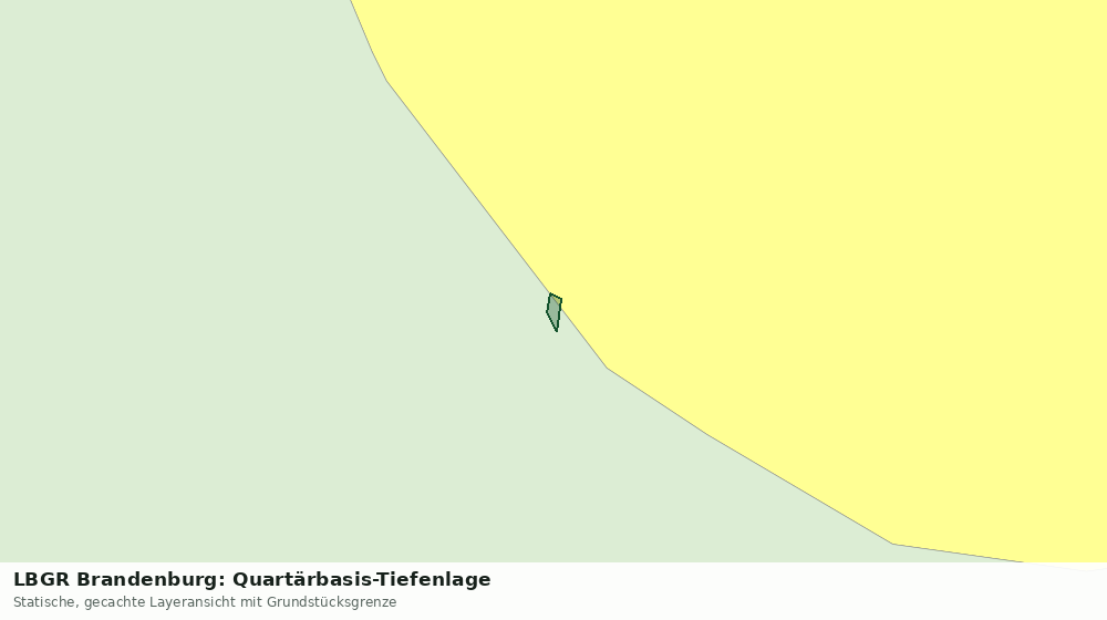 Statische Kartenansicht: LBGR Brandenburg: Quartärbasis-Tiefenlage