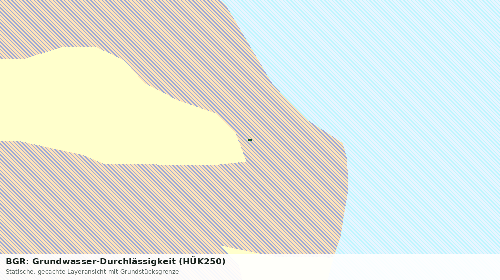 Statische Kartenansicht: BGR: Grundwasser-Durchlässigkeit (HÜK250)
