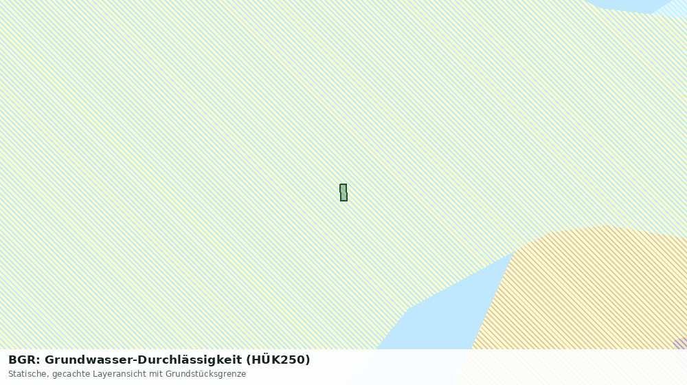 Statische Kartenansicht: BGR: Grundwasser-Durchlässigkeit (HÜK250)
