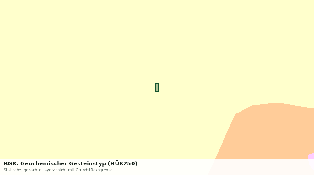 Statische Kartenansicht: BGR: Geochemischer Gesteinstyp (HÜK250)