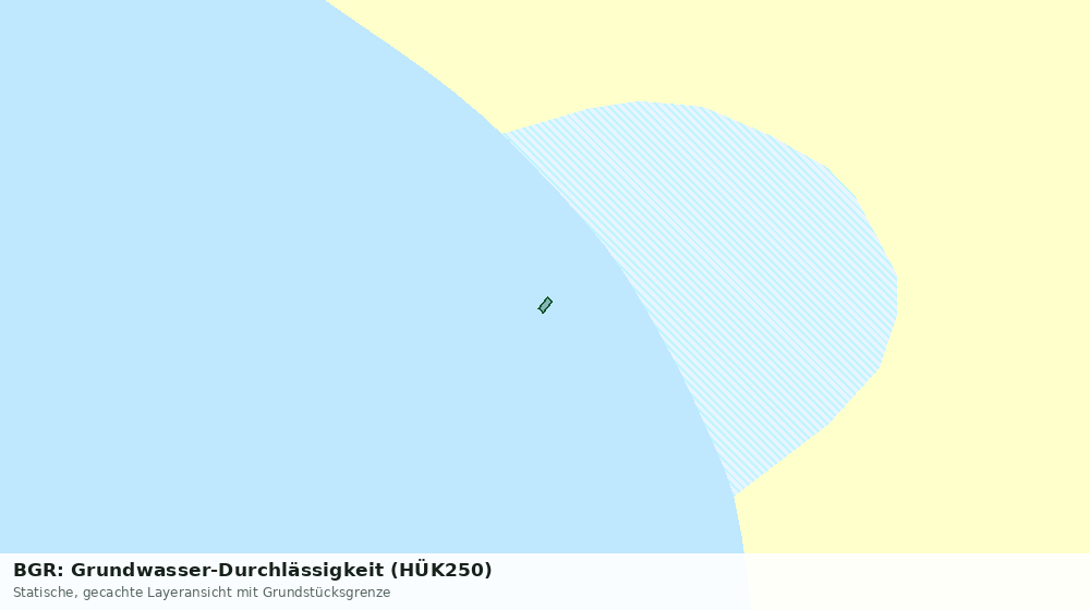 Statische Kartenansicht: BGR: Grundwasser-Durchlässigkeit (HÜK250)