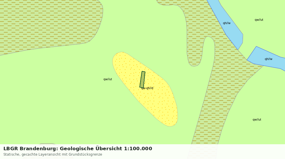 Statische Kartenansicht: LBGR Brandenburg: Geologische Übersicht 1:100.000