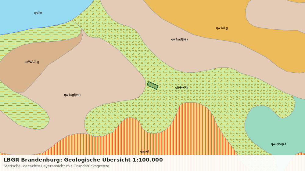Statische Kartenansicht: LBGR Brandenburg: Geologische Übersicht 1:100.000