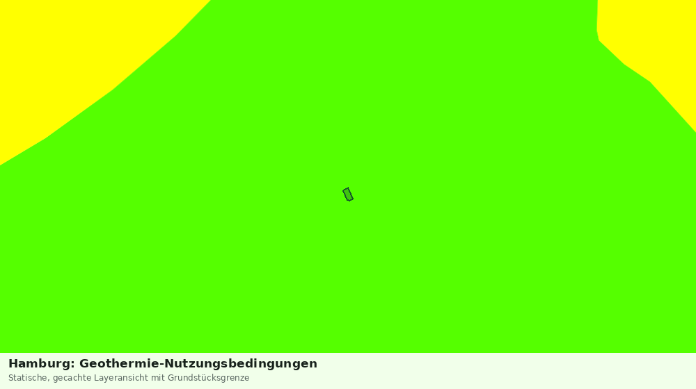 Statische Kartenansicht: Hamburg: Geothermie-Nutzungsbedingungen