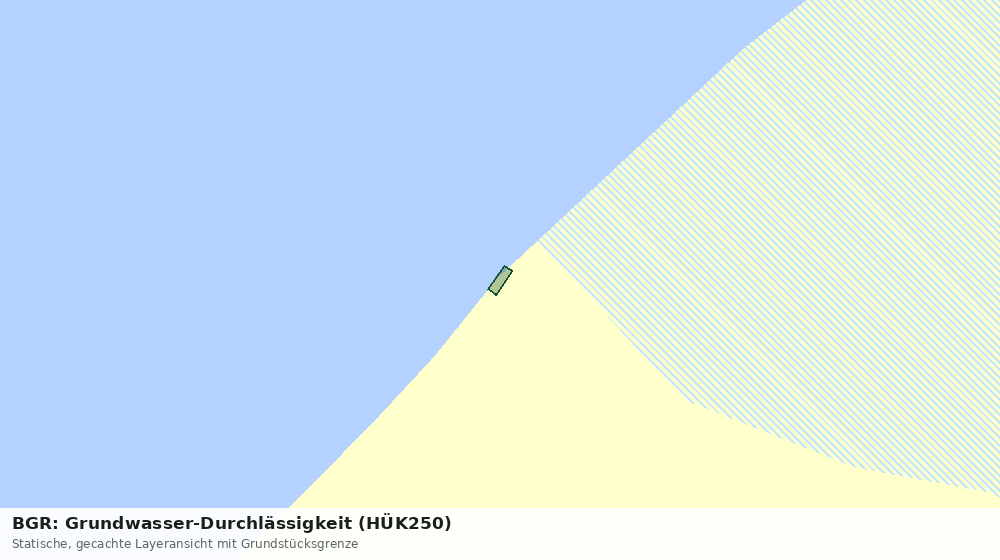 Statische Kartenansicht: BGR: Grundwasser-Durchlässigkeit (HÜK250)