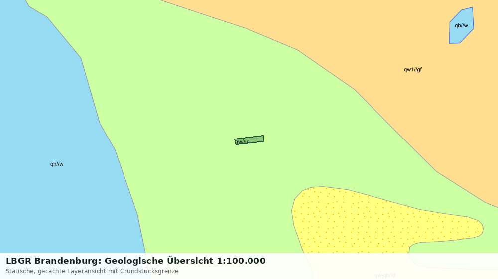 Statische Kartenansicht: LBGR Brandenburg: Geologische Übersicht 1:100.000