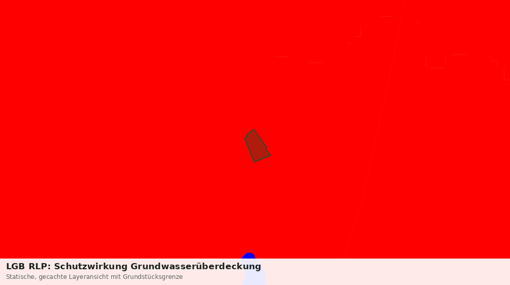 Statische Kartenansicht: LGB RLP: Schutzwirkung Grundwasserüberdeckung