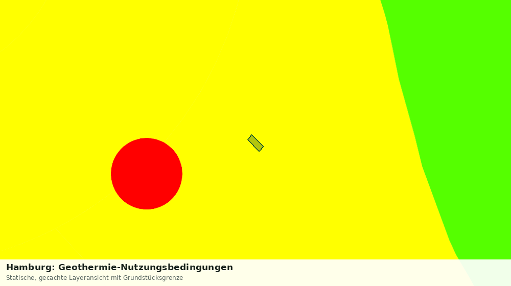 Statische Kartenansicht: Hamburg: Geothermie-Nutzungsbedingungen
