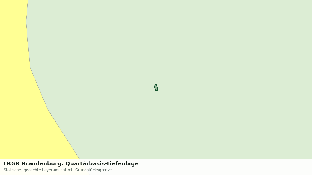 Statische Kartenansicht: LBGR Brandenburg: Quartärbasis-Tiefenlage