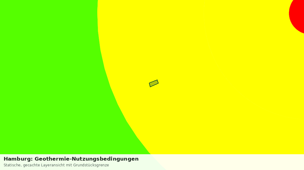 Statische Kartenansicht: Hamburg: Geothermie-Nutzungsbedingungen