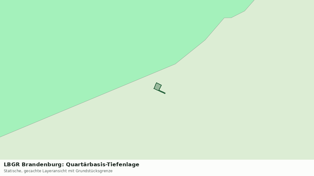 Statische Kartenansicht: LBGR Brandenburg: Quartärbasis-Tiefenlage