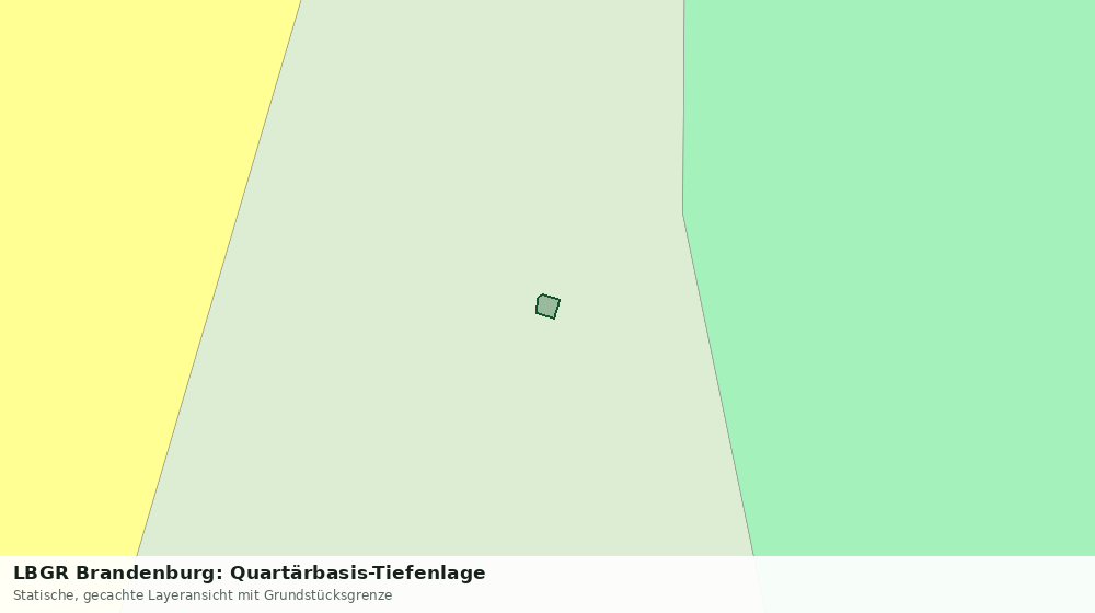 Statische Kartenansicht: LBGR Brandenburg: Quartärbasis-Tiefenlage